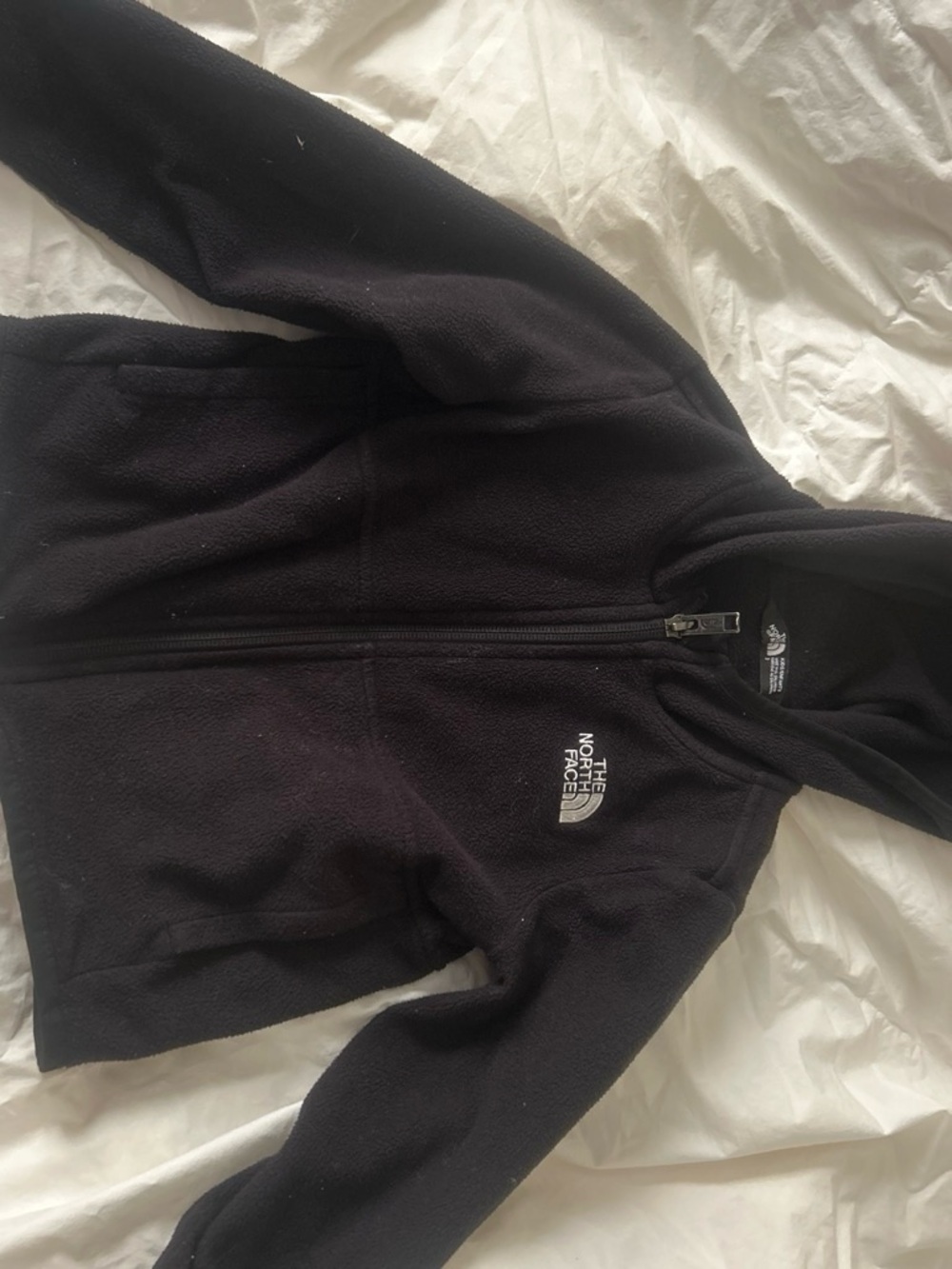 The North Face Kids Black Fleece Hooded Jacket